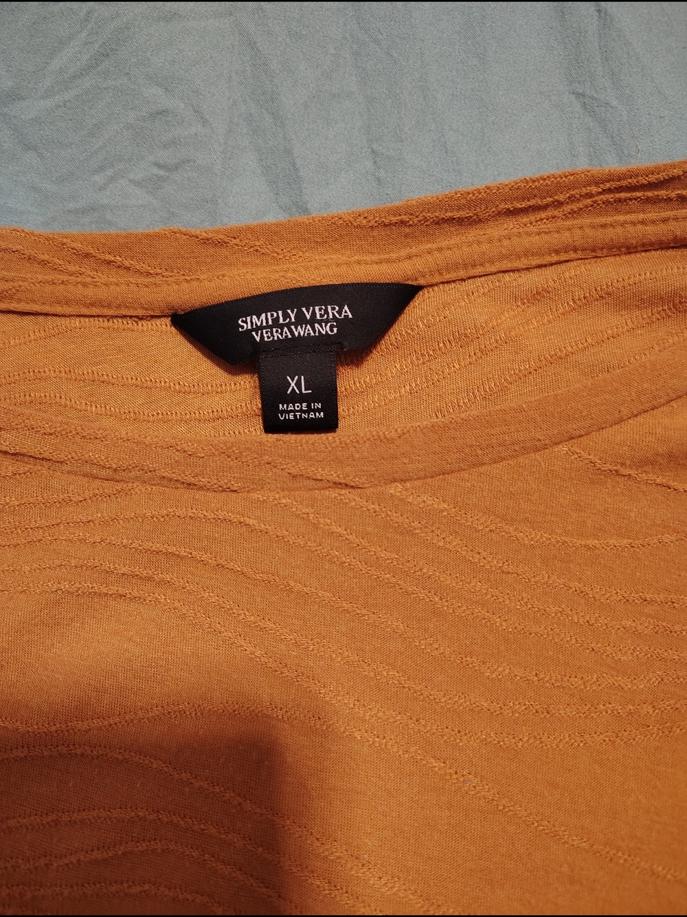 Simply Vera Vera Wang Women's Textured Top - Cinnamon